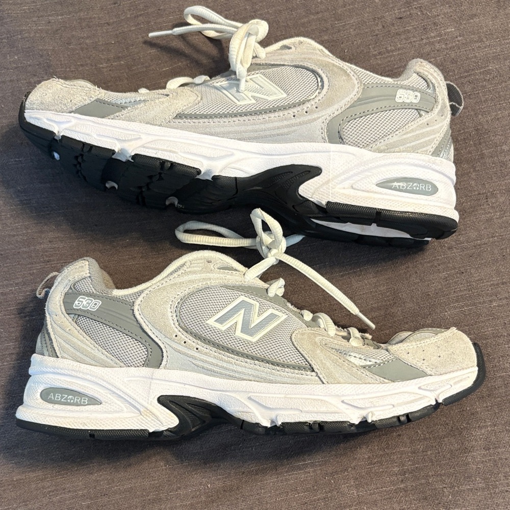 New Balance Grey White 530 Athletic Sneakers